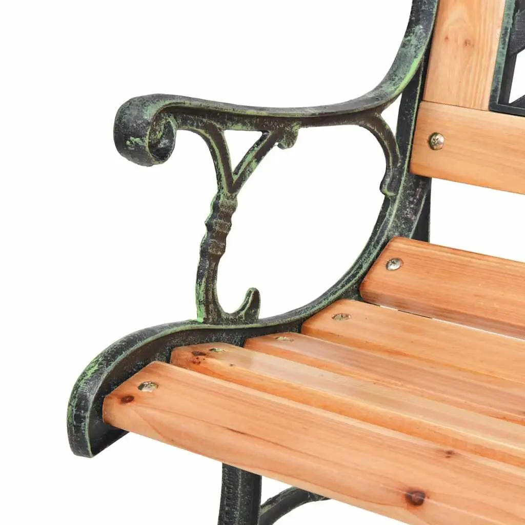 Garden Bench Outdoor Seating 122 cm Wooden Brown