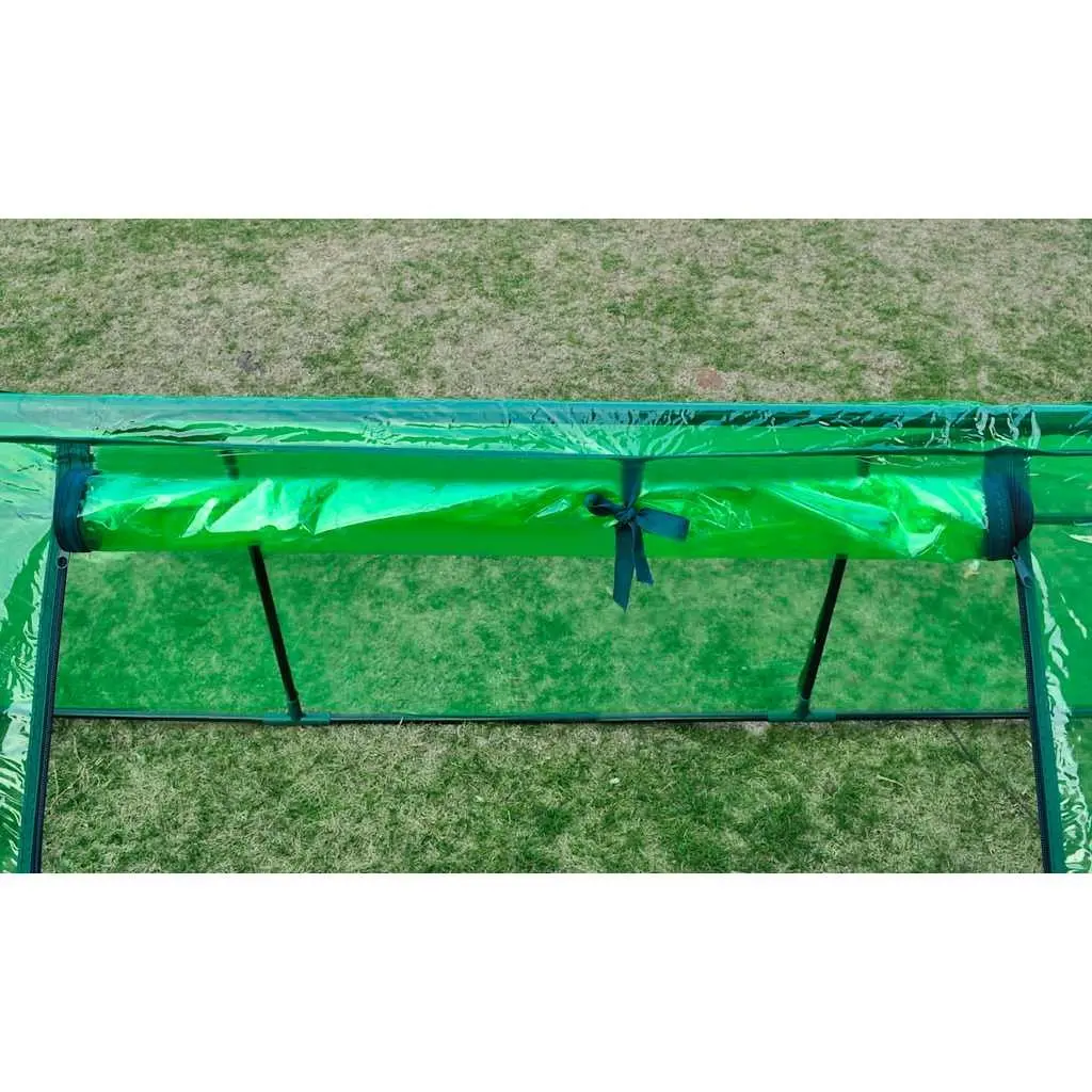 Greenhouse Garden Plant Shelter 3 Door Green Cover UV Protected Tear Resistant