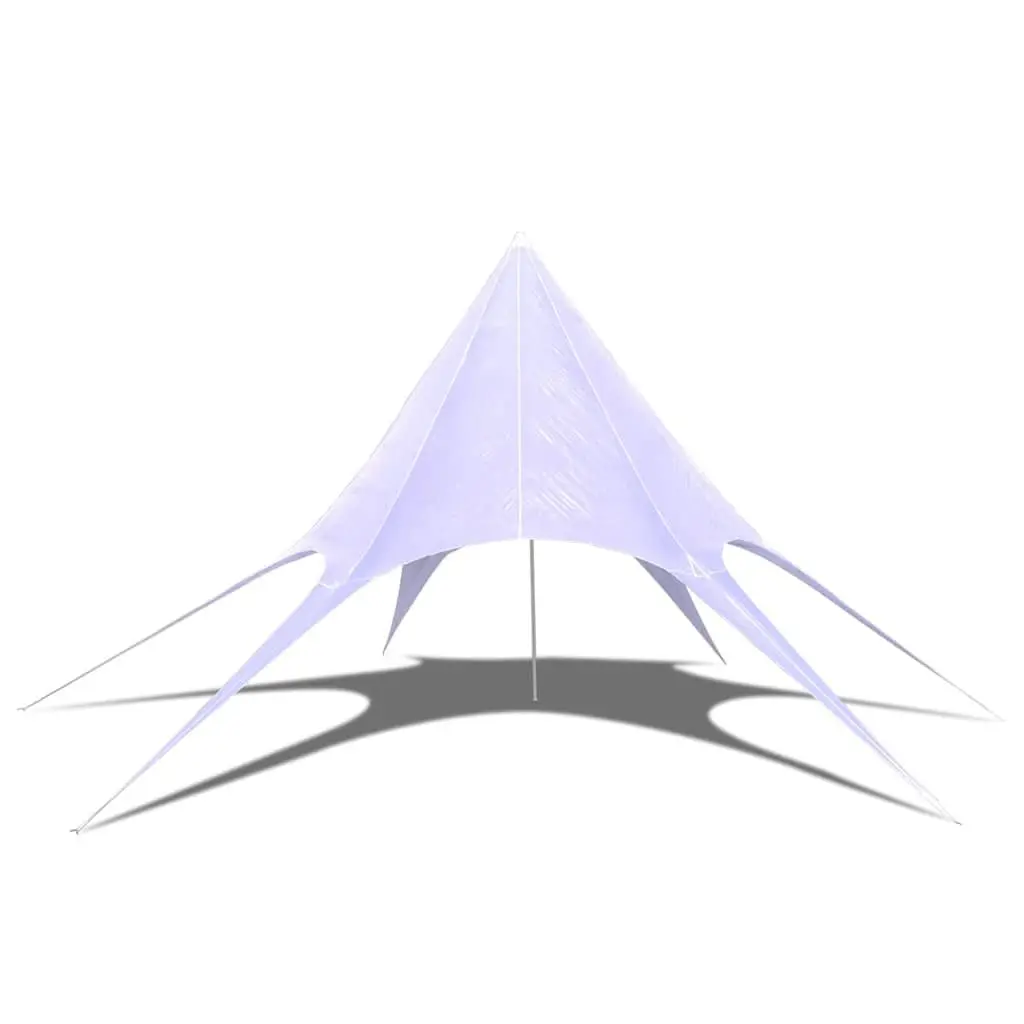 Garden Gazebo Canopy Shelter 14m White Outdoor Hexagon Star