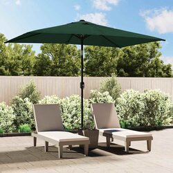Reliable Green Garden Parasol 200 x 300 cm