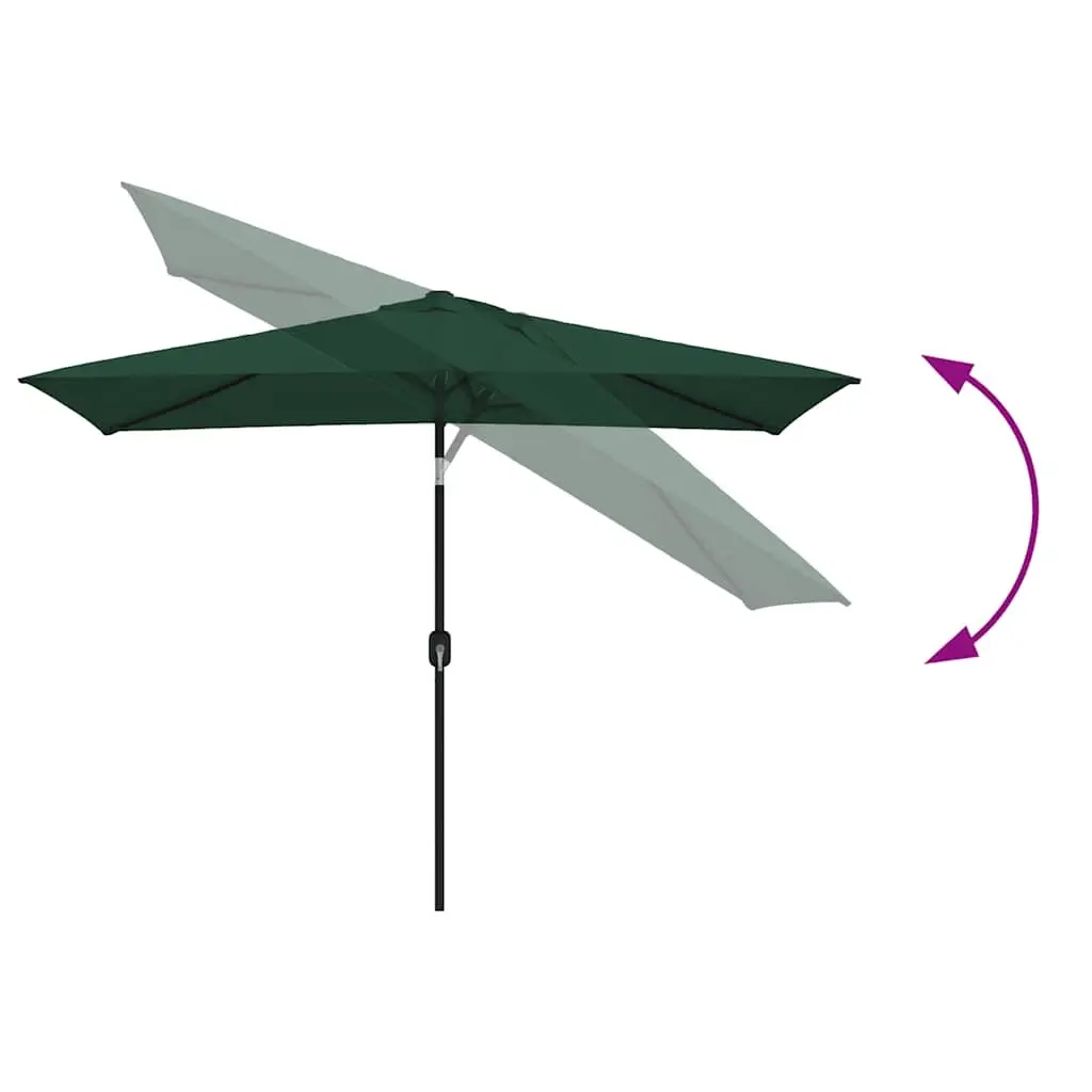 Garden Parasol UV Protective Outdoor Shade 200 x 300 cm Green