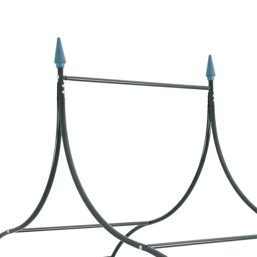 Garden Arch Climbing Plants Support 129cm Width 283cm Height Dark Green Metal