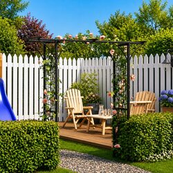 Reliable Black Garden Arch for Climbing Plants