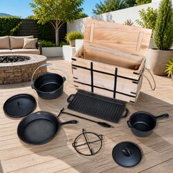 Practical 9-Piece Dutch Oven Set: Essential Cooking Tools