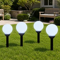 Reliable Solar LED Lights Set - 4 Pieces Included