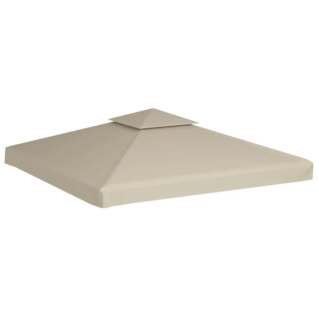 Waterproof Gazebo Canopy Top Cover Replacement 3x3m Beige Outdoor