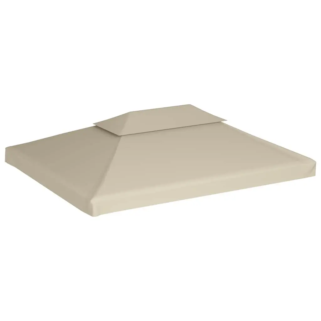 Gazebo Cover Replacement Water-Resistant 3x4m Outdoor Canopy Beige
