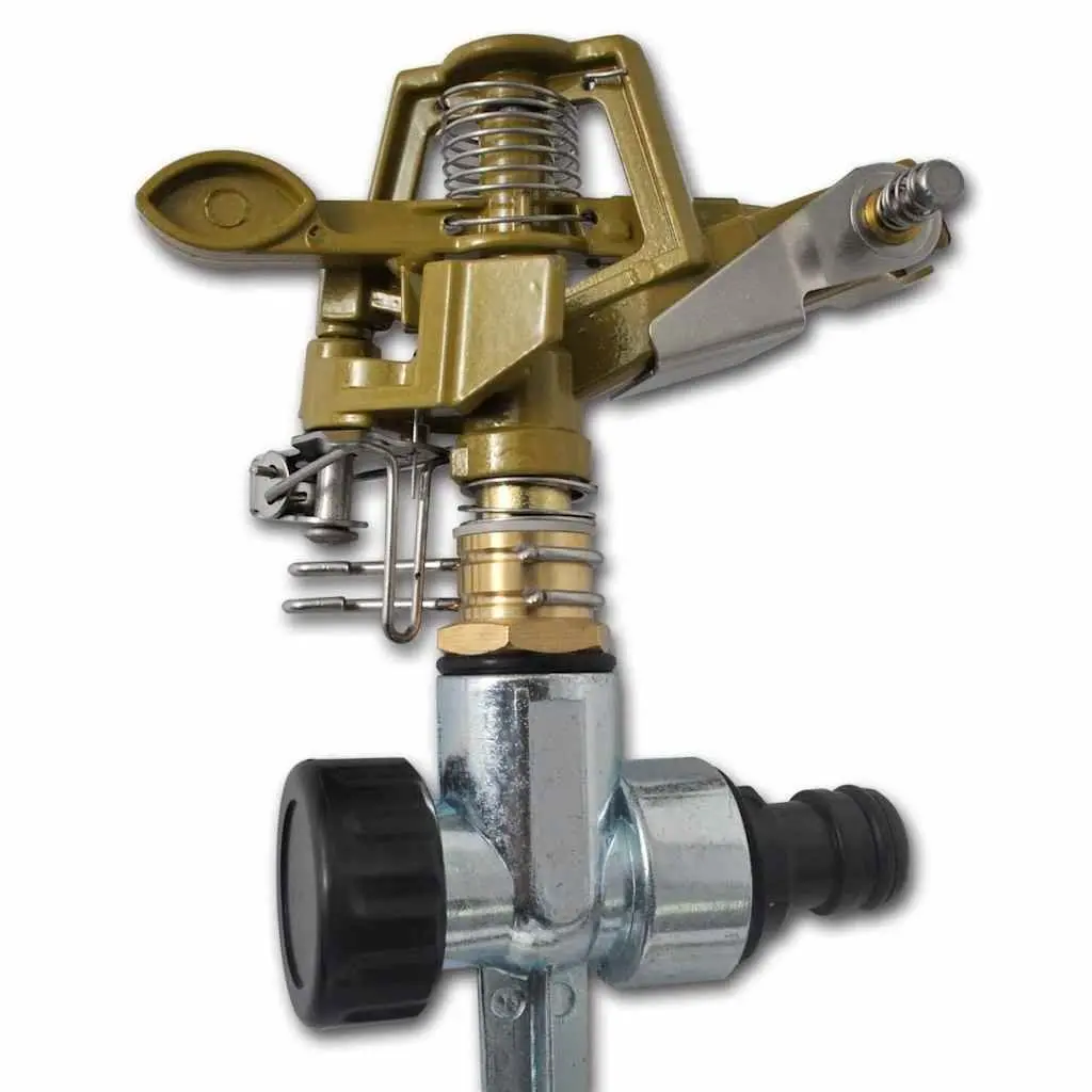 Impulse Sprinkler Set Garden Watering 2 Piece Gold