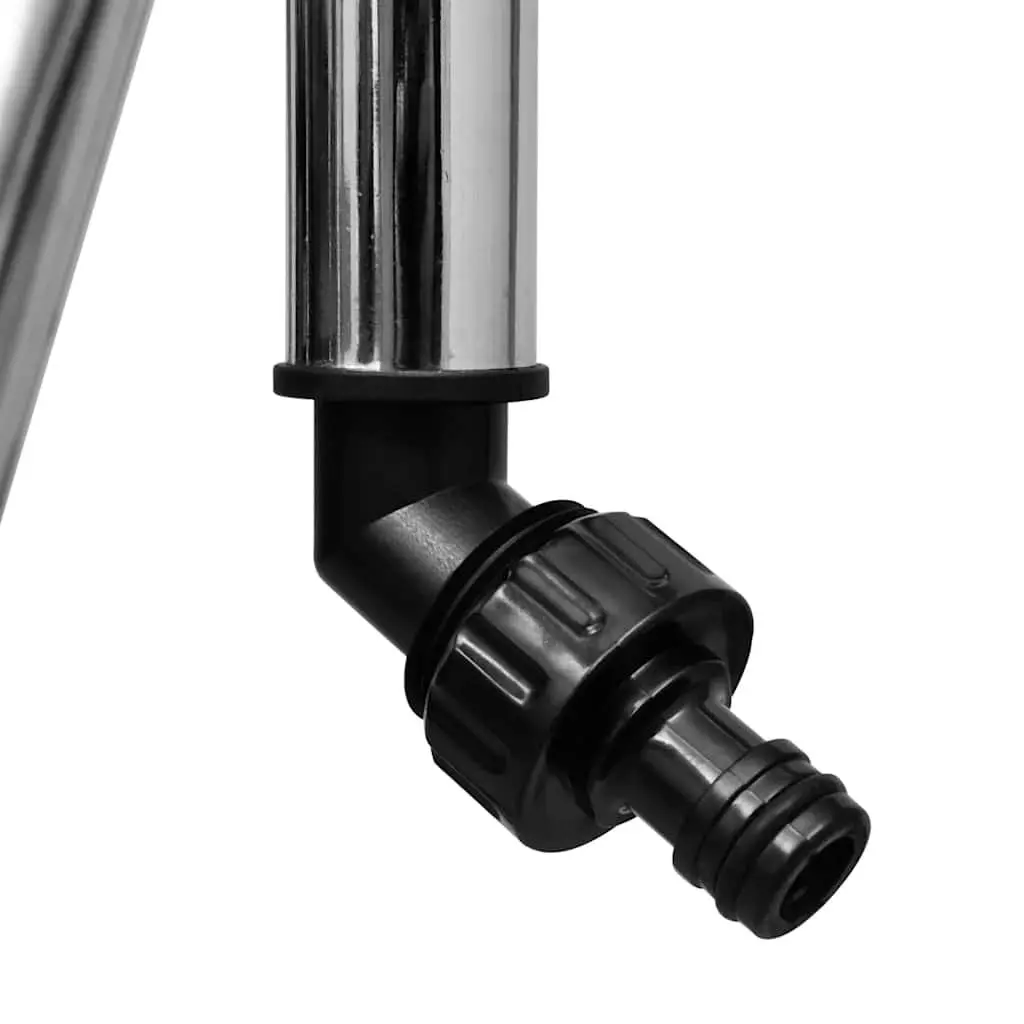 Impulse Sprinkler Tripod Base Garden Watering Adjustable Angles Silver