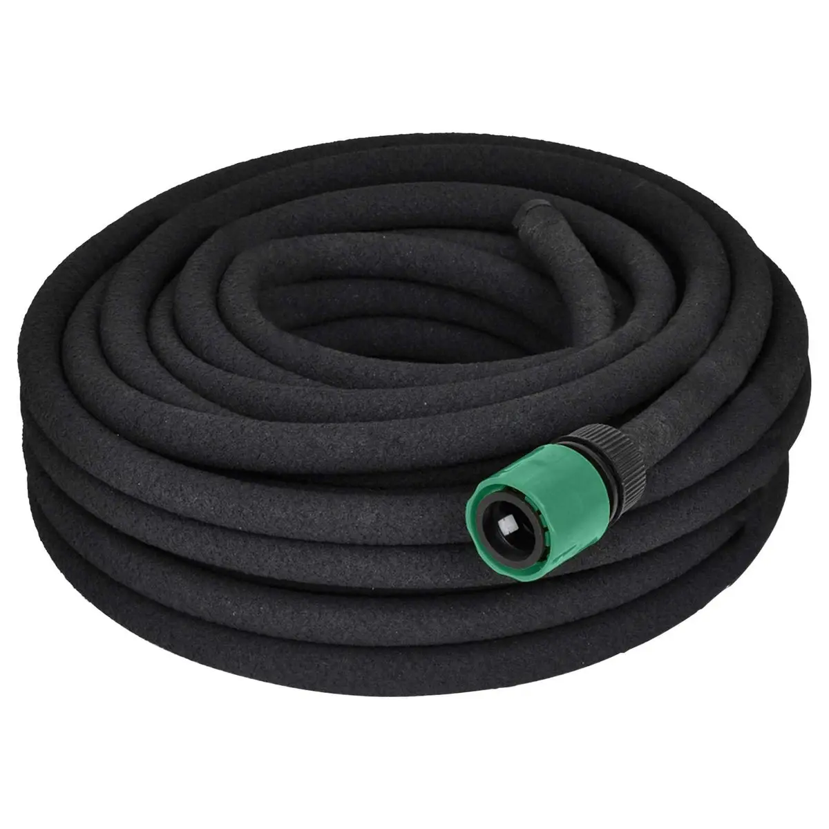 Soaker Hose Garden Watering Irrigation 50m 1/2" Connector Black
