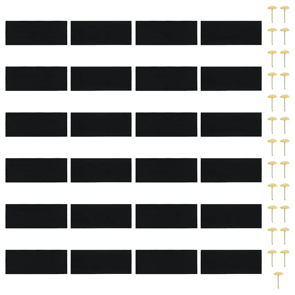 Insect Door Curtain Magnet Black 210 x 100 cm 2 Piece Mesh Screen