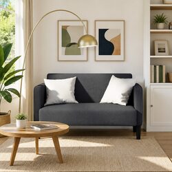 Value-Driven Grey Loveseat Sofa for Comfort