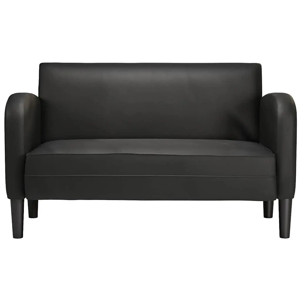 Loveseat Sofa Compact Two-Seater 110 cm Black