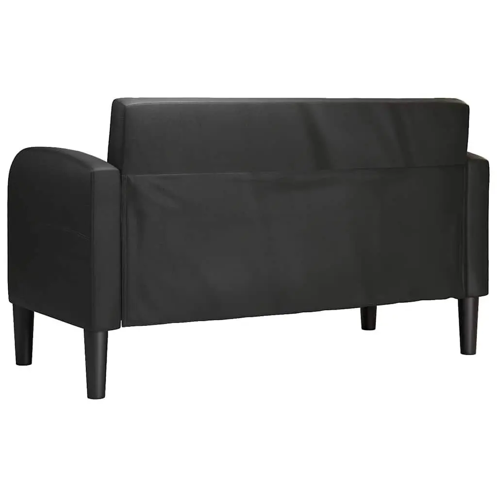 Loveseat Sofa Compact Two-Seater 110 cm Black