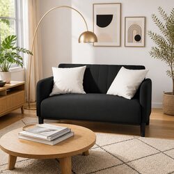 Reliable Black Velvet Loveseat for Your Home