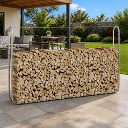 Reliable Firewood Rack - 250x25x150 cm Steel Storage Solution
