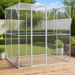 Outdoor Bird Cage in Anthracite: Practical and Durable