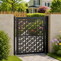 Reliable Lockable Steel Garden Gate 100x100 cm