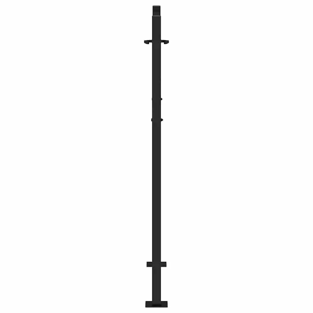Garden Gate Steel Black 100x125cm Outdoor Fence Entry Security Door