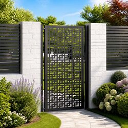 Reliable Black Steel Garden Gate for Peace of Mind