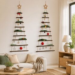 Rustic Wooden Christmas Trees - A Practical Holiday Decor