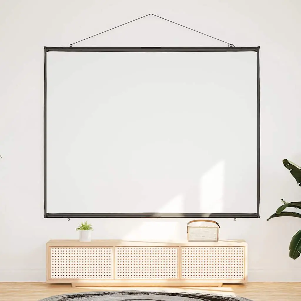 Projection Screen Wall-Hanging 84 Inch 4:3 Matte Home Theater Classroom Office