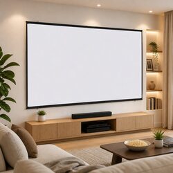 Reliable 108 Inch Wall-Hanging Projection Screen for Every Use