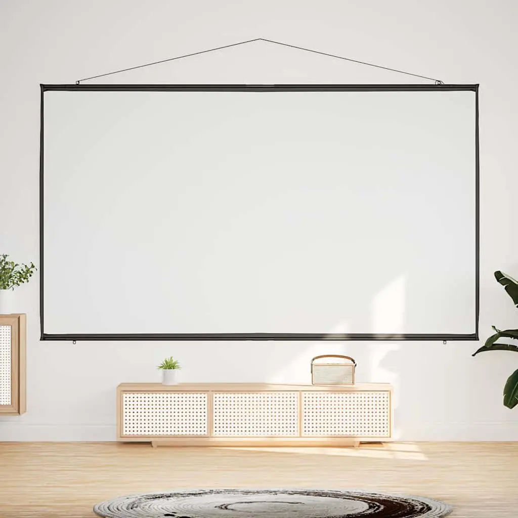 Projection Screen Wall-Hanging 120 Inch Matte White Home Theater Classroom