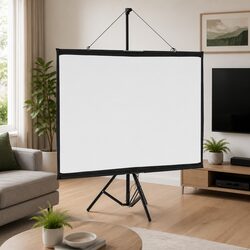 Reliable 50 Inch Projection Screen with Tripod Stand