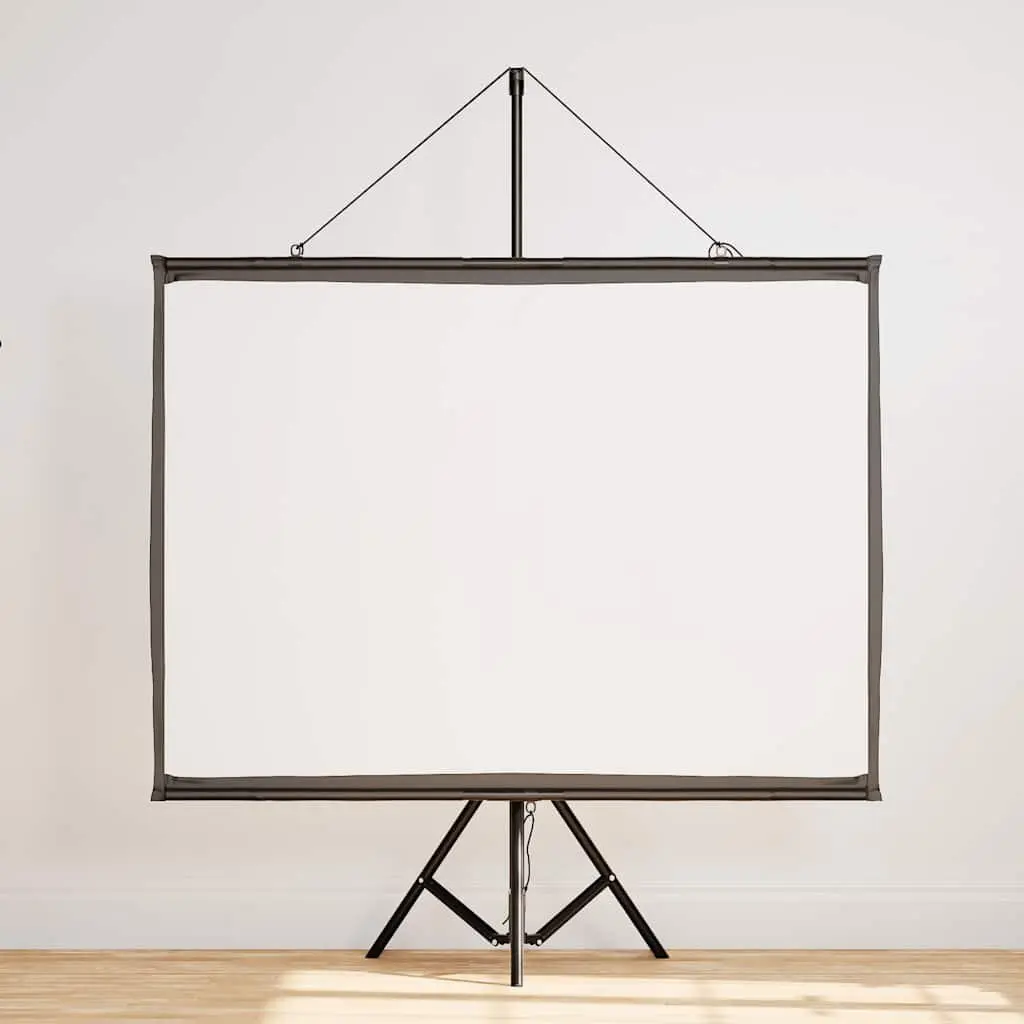 Projection Screen 50 Inch 4:3 Tripod Portable Matte for Home Theater Office