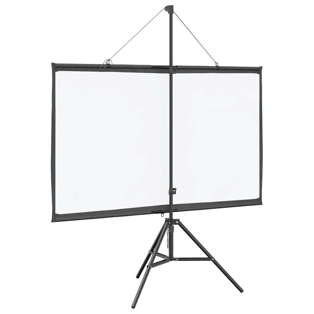 Projection Screen 60 Inch 16:9 Tripod Stand Portable Matte White Home Theater