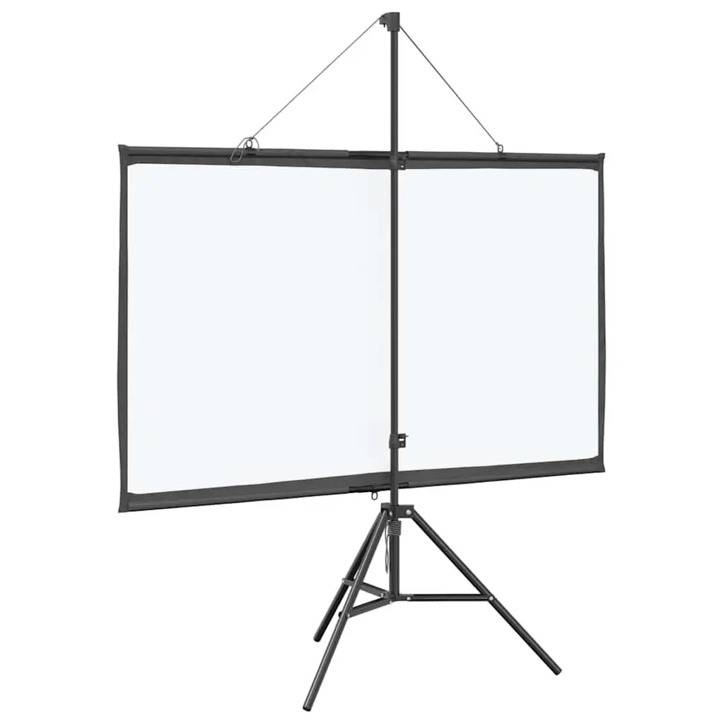72 Inch Projection Screen Tripod Stand Home Theater Classroom Conference White