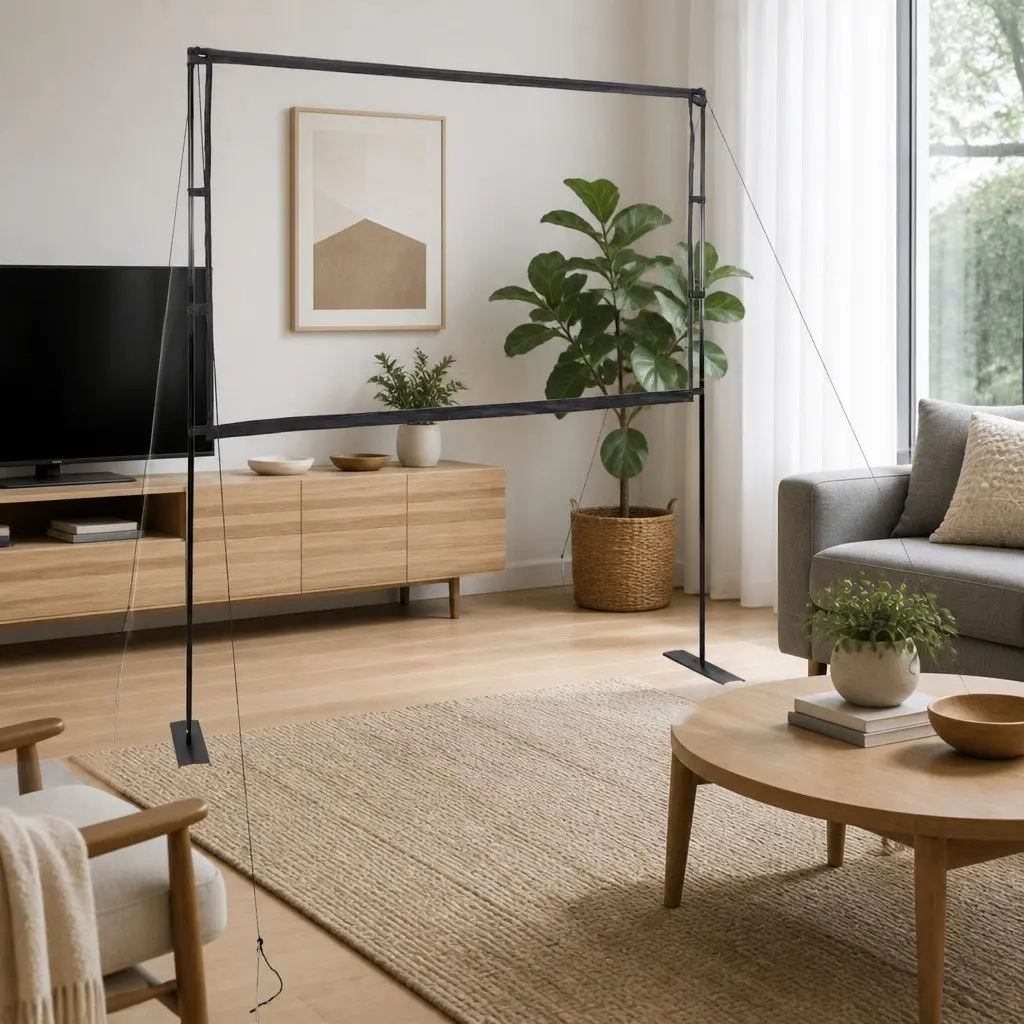 100 Inch Projection Screen with Double Stands