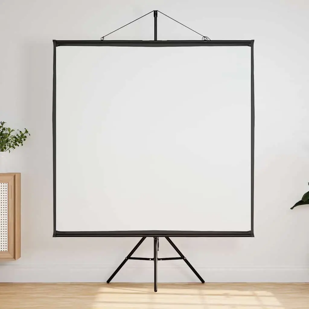 Projection Screen Portable 67 Inch Tripod Stand White