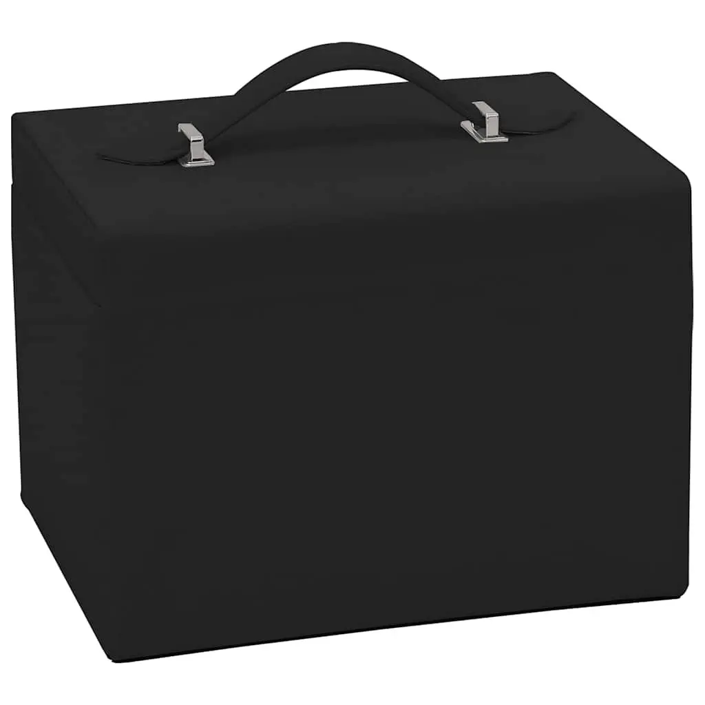Jewellery Box 4-Layer Organiser with Mirror Black