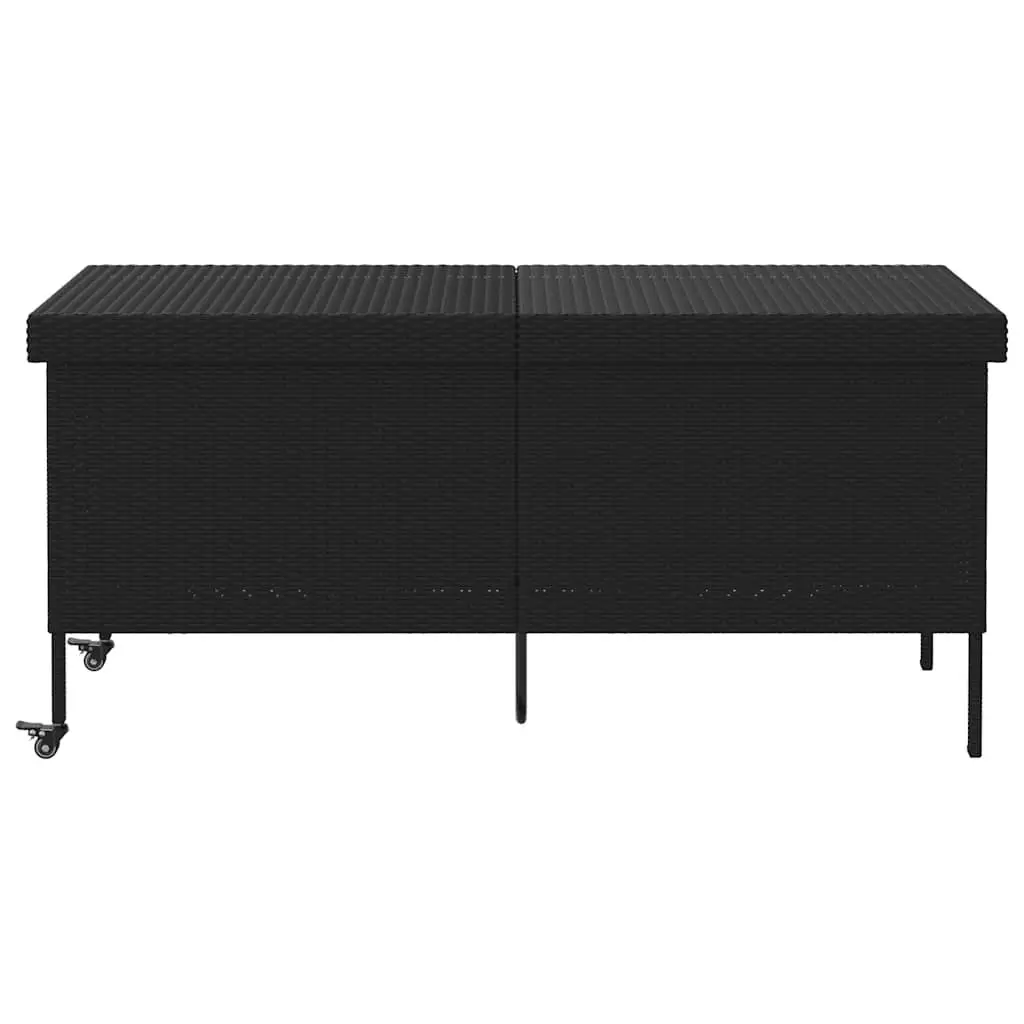 Garden Storage Box with Wheels for Outdoor Use