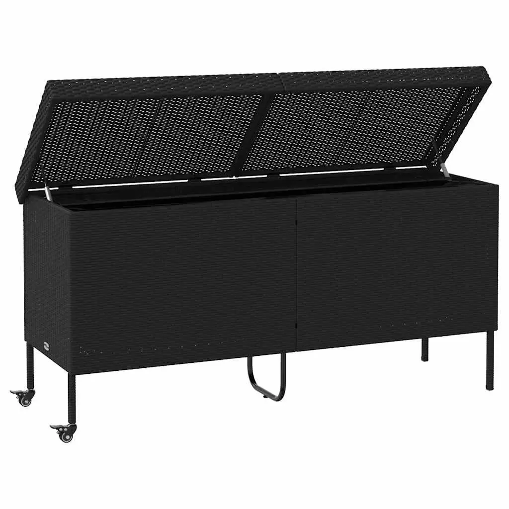 Garden Storage Box with Wheels for Outdoor Use