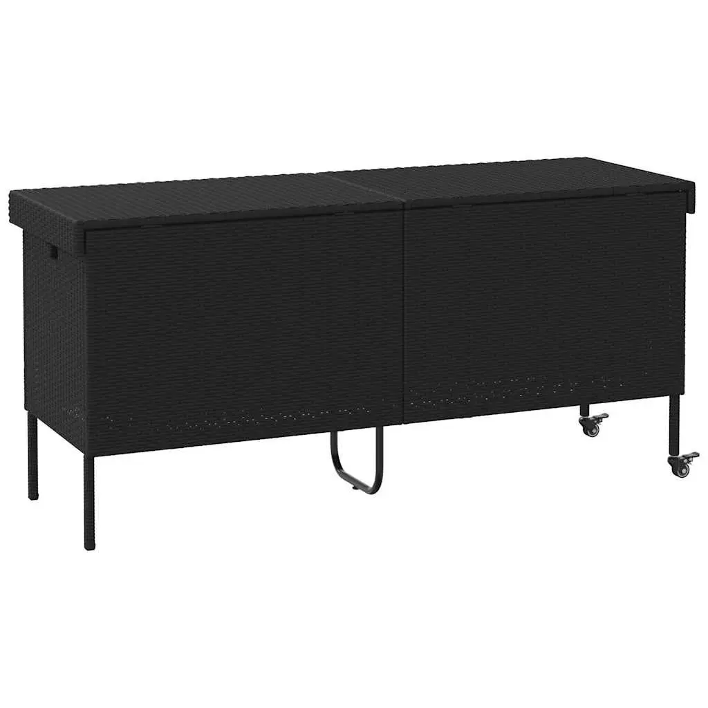 Garden Storage Box with Wheels for Outdoor Use