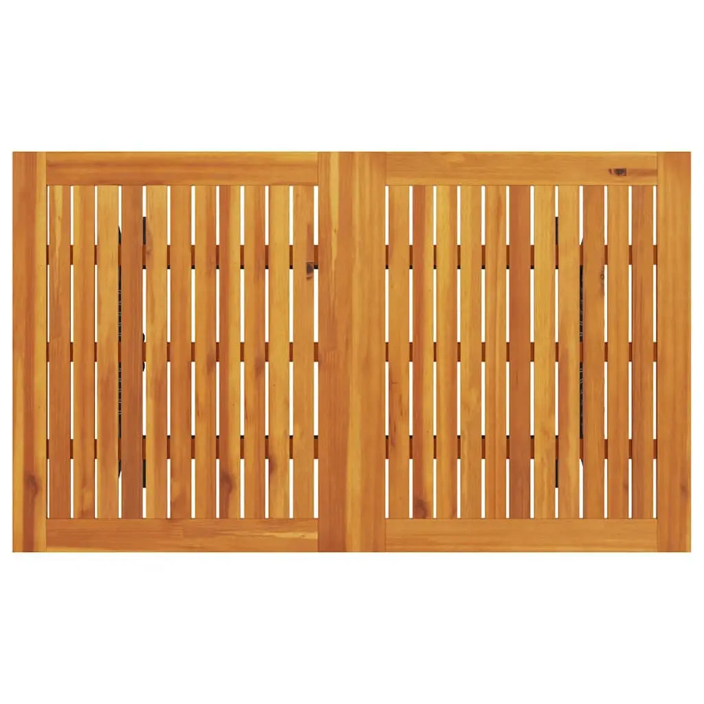 Garden Sofa 3-Seater Outdoor Seating Black Poly Rattan with Acacia Wood Table