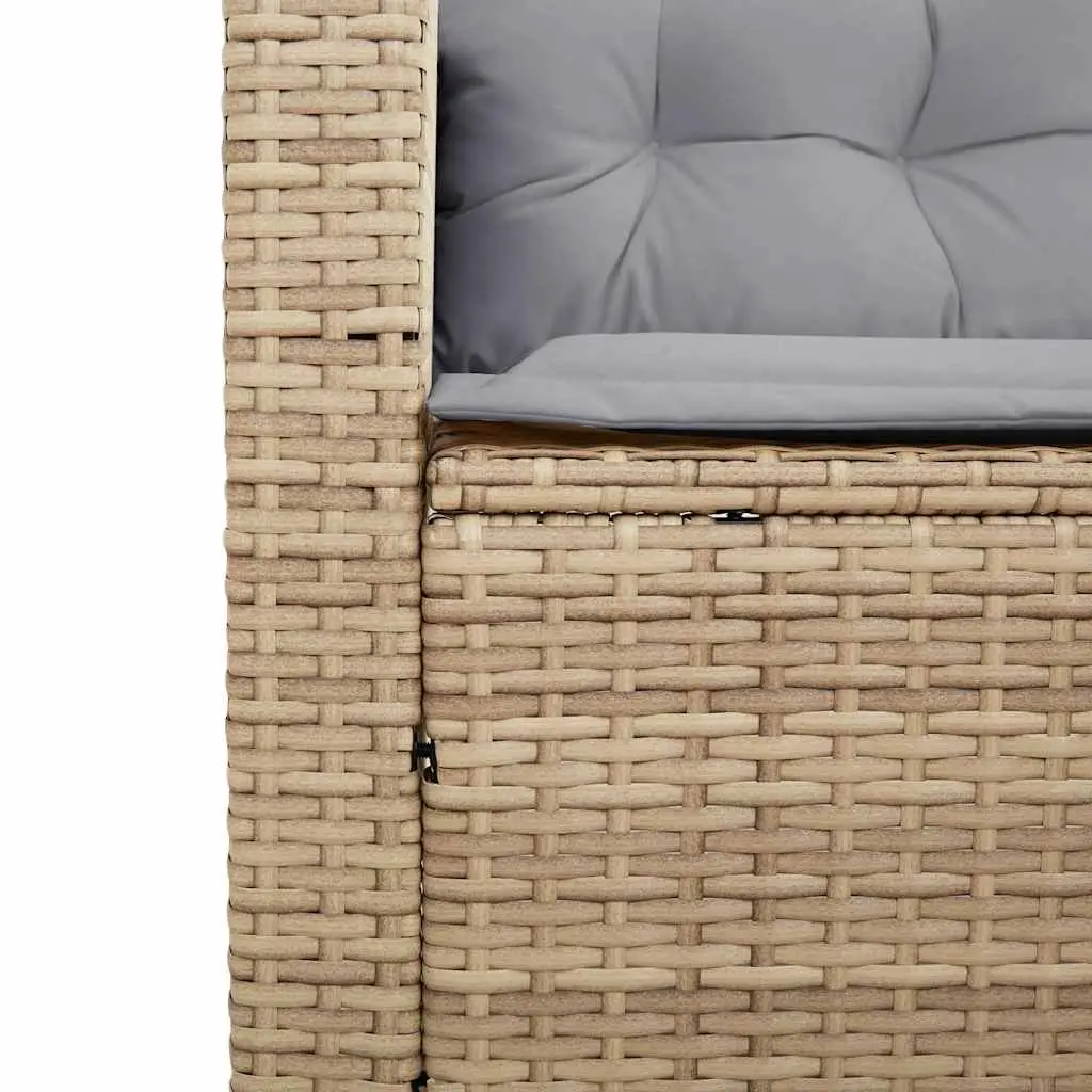 L-Shaped Garden Sofa with Table for Relaxation