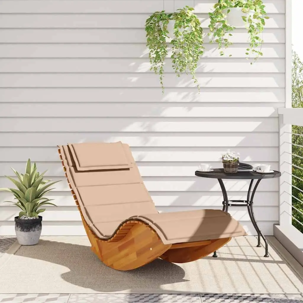 Wooden Rocking Lounger
