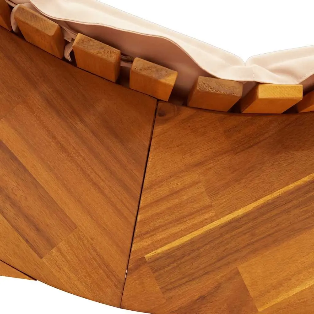 Wooden Rocking Lounger