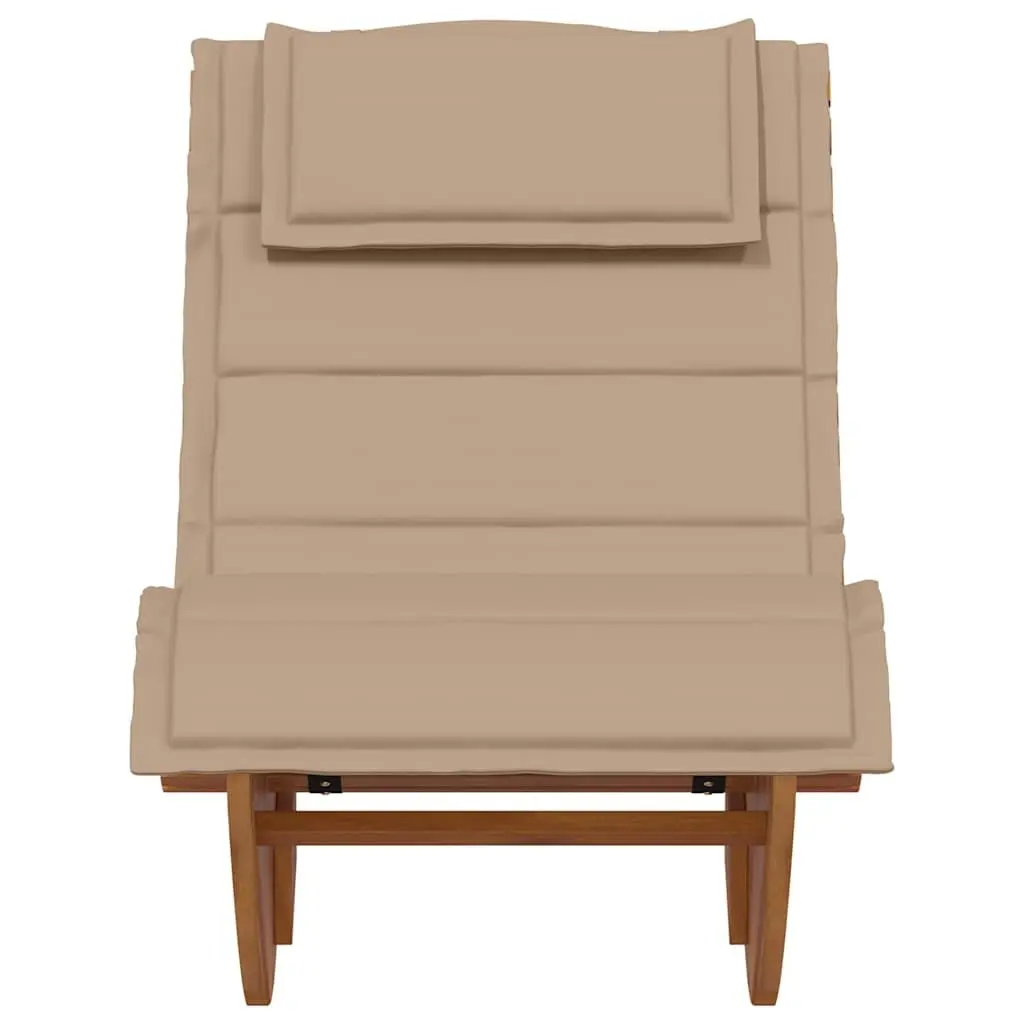 Rocking Sun Lounger with Thick Cushion