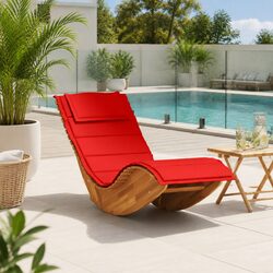 Wooden Rocking Lounger: Comfort and Value Combined