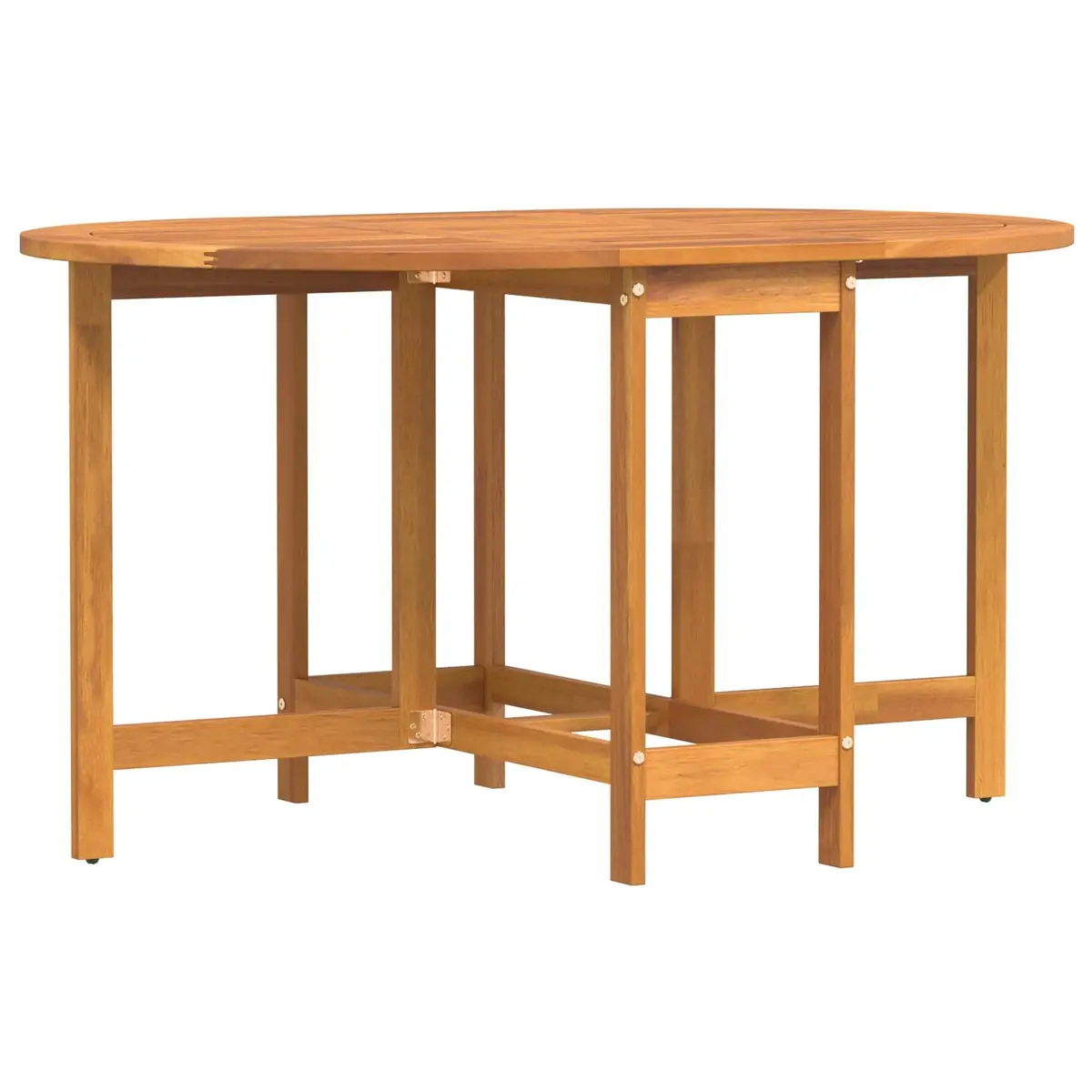 Folding Garden Table Outdoor Dining 110 x 60 x 72 cm Brown Acacia Wood