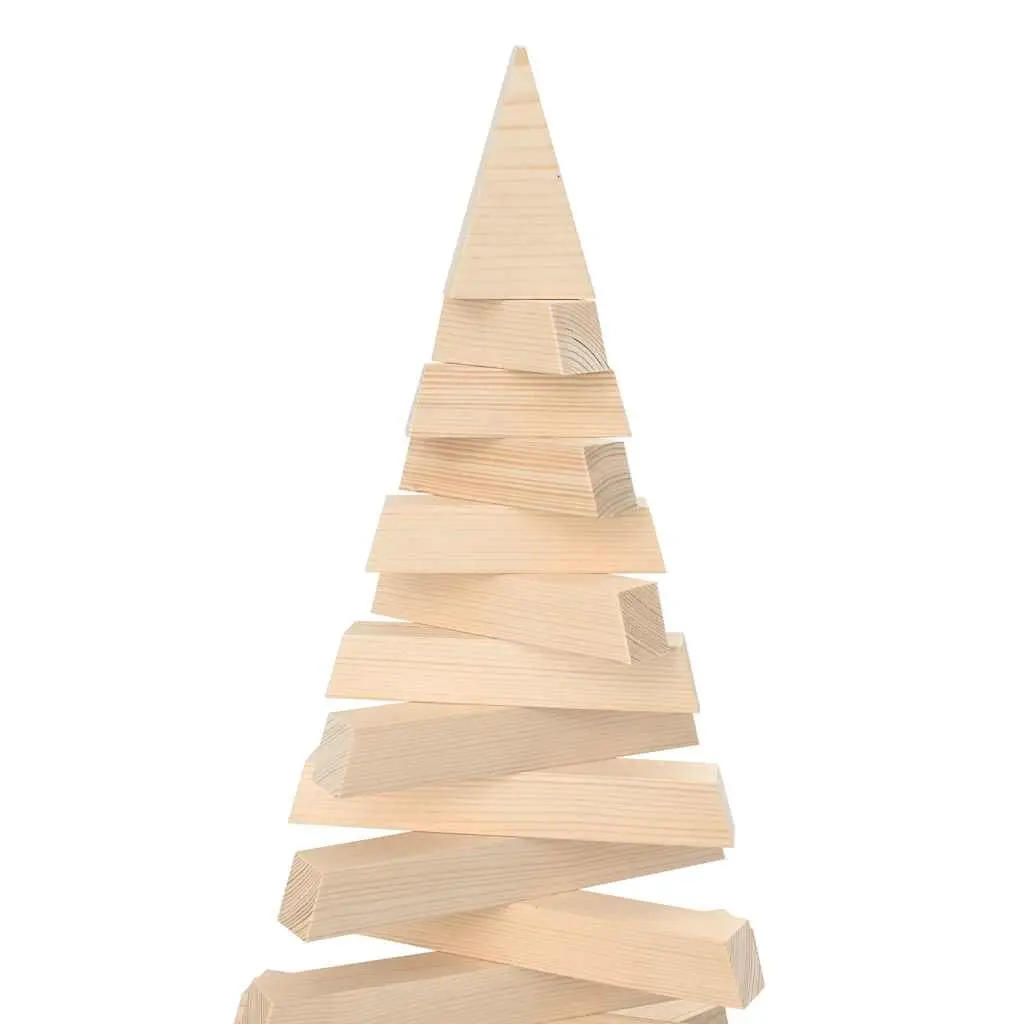 Wooden Holiday Tree 180cm Solid Pine Brown Seasonal Decoration for Home and Office