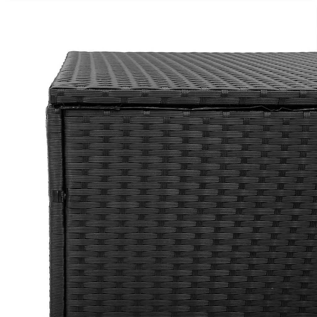 Black Garden Storage Box for Easy Organization