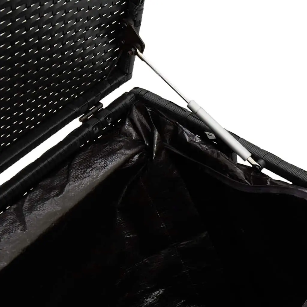 Black Garden Storage Box for Easy Organization