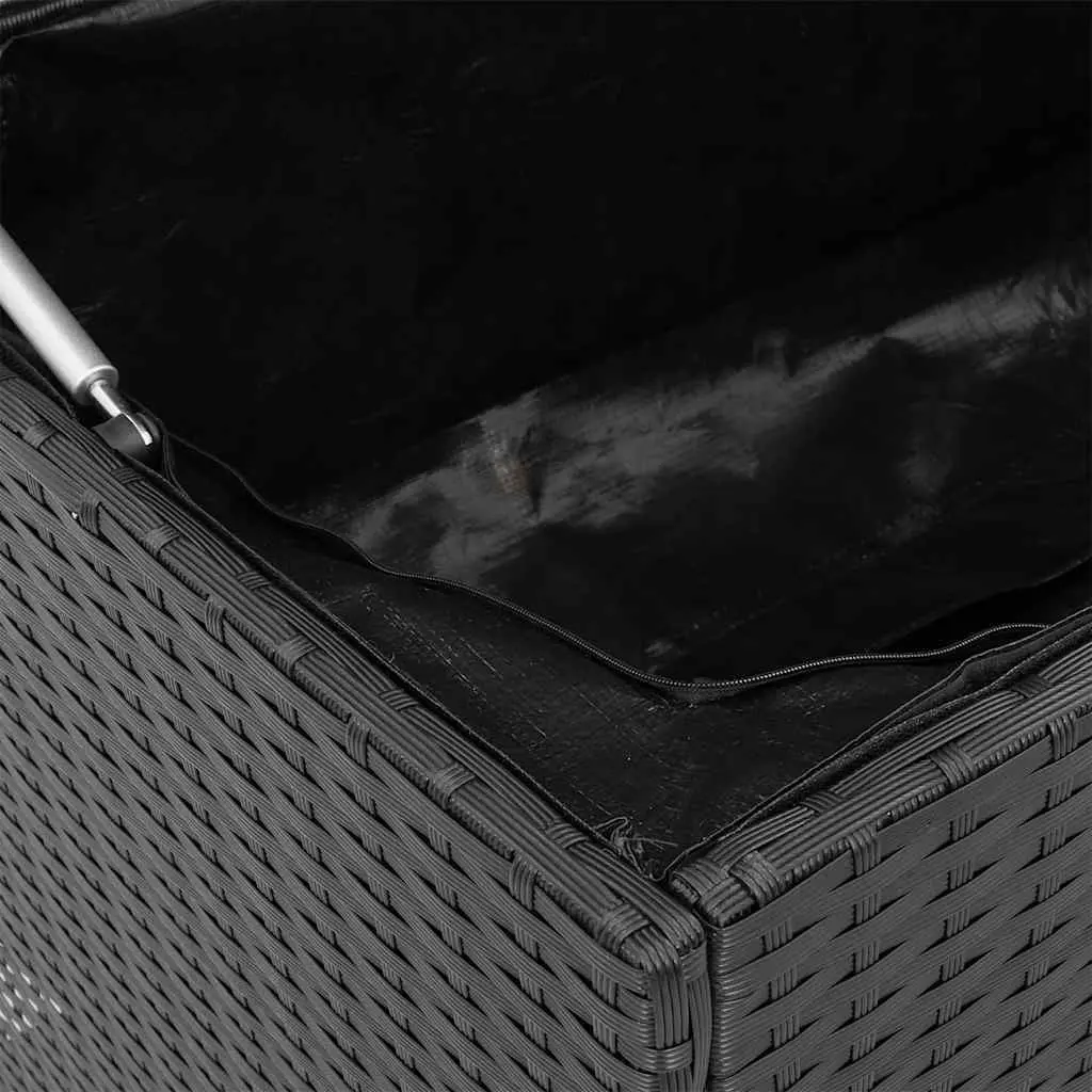 Black Garden Storage Box for Easy Organization