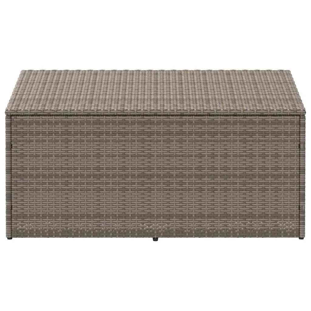 Garden Storage Box Outdoor Furniture Grey 110 x 50 x 58 cm Poly Rattan